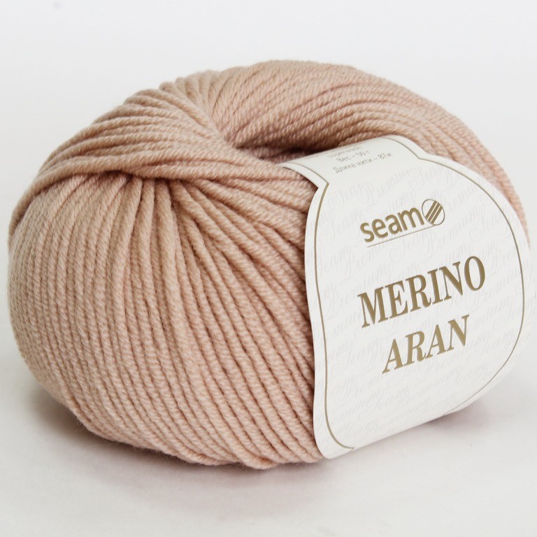 Мерино Аран комплект для вязания шапочки (3 мотка по 50 г/87 м) 100% мериносовая шерсть экстрафайн супервош